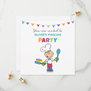 Willkommen bei der Pancake Party-Einladung Save The Date