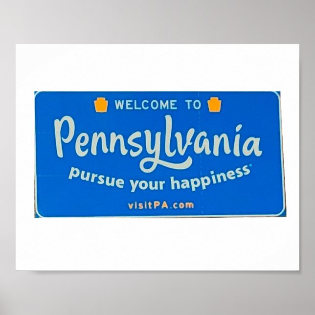 Willkommen bei der Pennsylvania Notebook Postkarte Poster (Vorne)