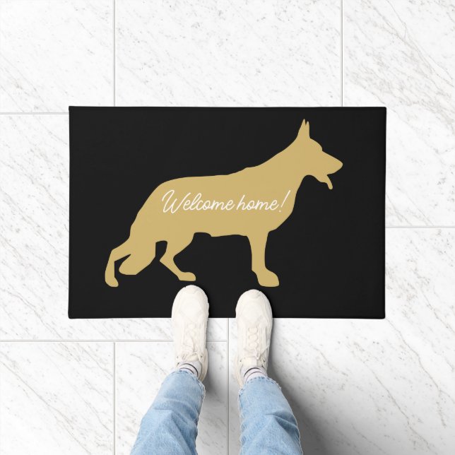 Willkommen bei der Schäferhund-Türmatte Fußmatte (Indoor)