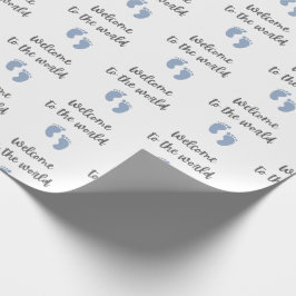 Willkommen bei der Welt Baby Packpapier