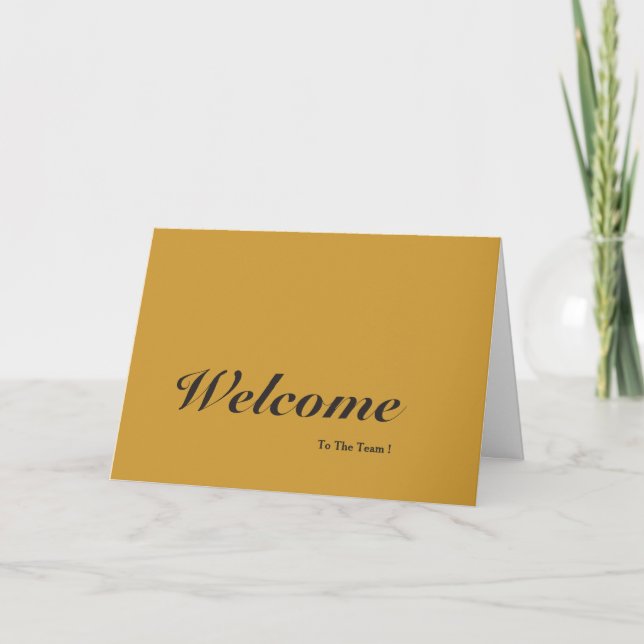 Willkommen bei der White Postcard des Teams Karte (Vorderseite)