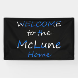 Willkommen bei der YourName Zuhause Scottish Flag- Banner