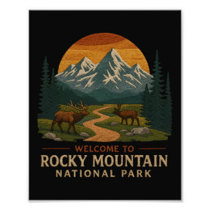 Willkommen bei Embroidery Rocky Mountain National Fotodruck