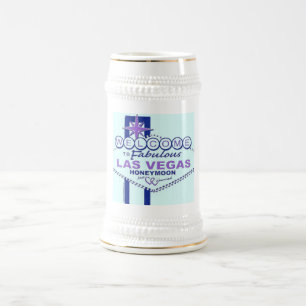 Willkommen bei Fabulous Las Vegas Honeymoon Bierglas