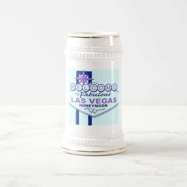 Willkommen bei Fabulous Las Vegas Honeymoon Bierglas (Mittel)