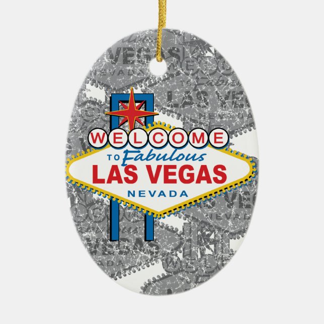 Willkommen bei Fabulous Las Vegas Keramik Ornament (Vorne)