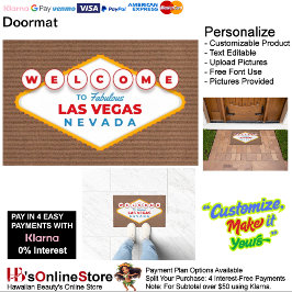 Willkommen bei Fabulous Las Vegas Nevada Doormat Fußmatte