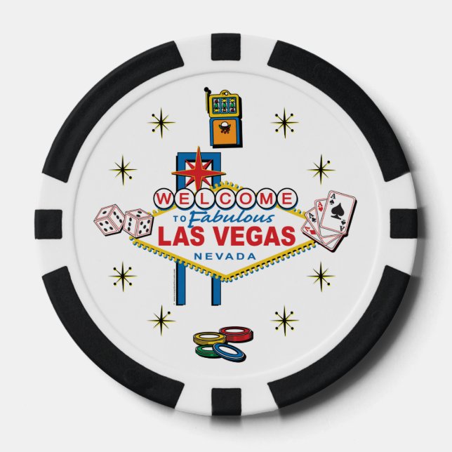 Willkommen bei Fabulous Las Vegas Pokerchips (Vorderseite)