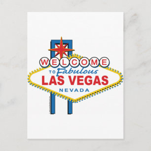 Willkommen bei Fabulous Las Vegas Postkarte
