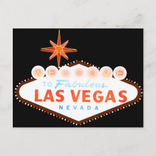 Willkommen bei Fabulous Las Vegas Postkarte
