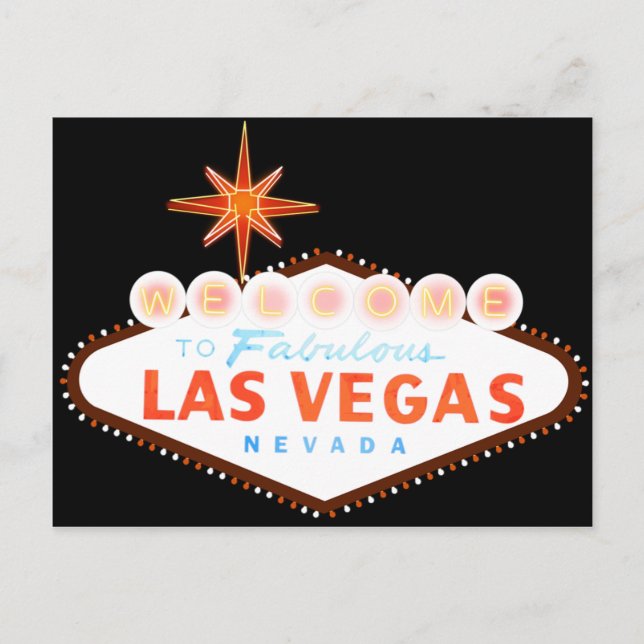 Willkommen bei Fabulous Las Vegas Postkarte