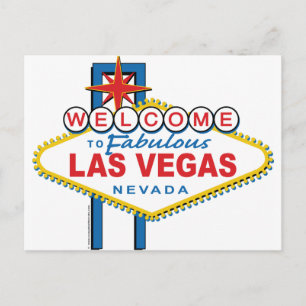 Willkommen bei Fabulous Las Vegas Postkarte