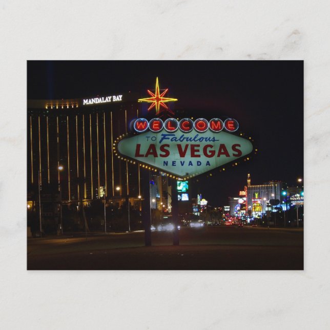 Willkommen bei Fabulous Las Vegas Postkarten (Vorderseite)
