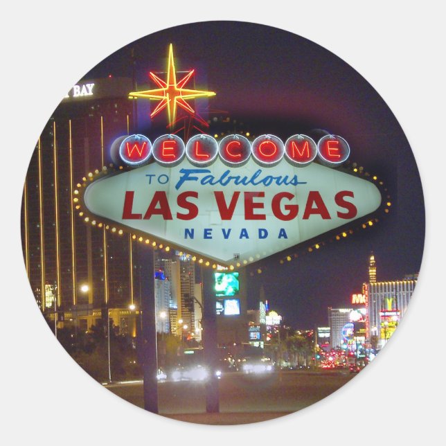 Willkommen bei Fabulous Las Vegas Stickers (Vorderseite)