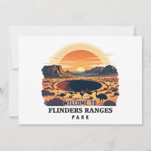 Willkommen bei Flinders Ranges National Australian Einladung