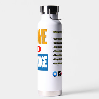 "Willkommen bei GeekSpooge" Wasserflasche Trinkflasche