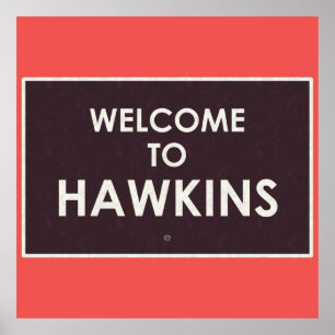 Willkommen bei Hawkins Poster