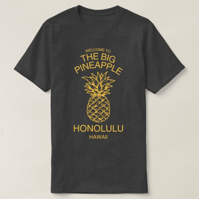 Willkommen bei Honolulu Hawaii TShir T-Shirt (Design vorne)