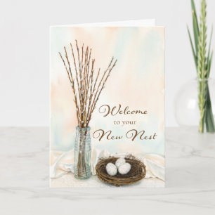 Willkommen bei Ihrem neuen Nest Einzugsgeschenk Karte