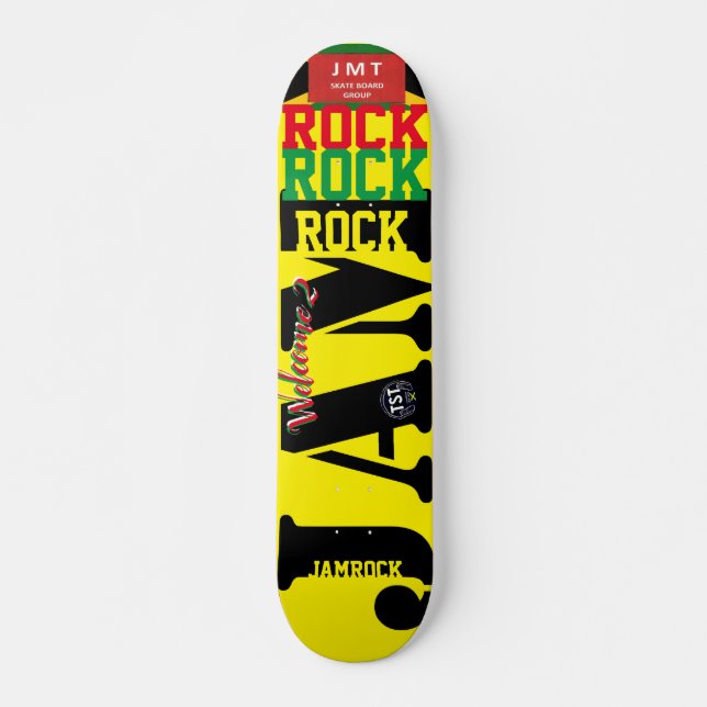 WILLKOMMEN BEI JAMROCK JMT 7 3/4" Skateboard Deck (Vorne)