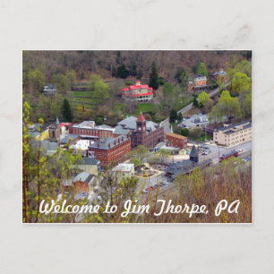 Willkommen bei Jim Thorpe Postkarte