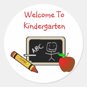 Willkommen bei Kindergarten Stickers