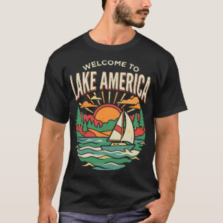 Willkommen bei Lake America Vintage Great Lakes T-Shirt
