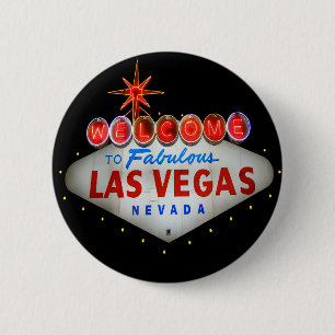 Willkommen bei Las Vegas Button