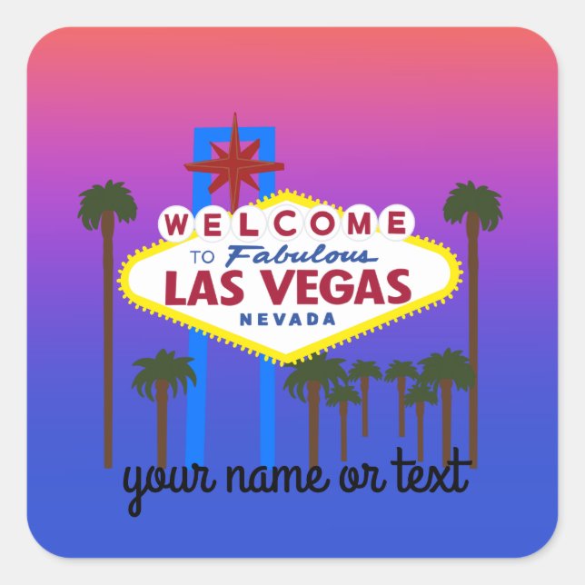 Willkommen bei Las Vegas Schild #3 Stickers (Vorderseite)