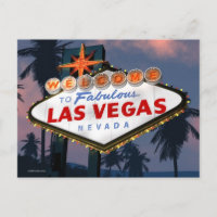 Willkommen bei Las Vegas Sign Retro Neon Sign Post