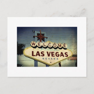 "Willkommen bei Las Vegas" Vintage Postkarte