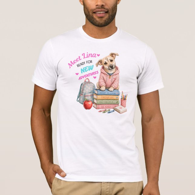 Willkommen bei Linas Schulabenteuern! T-Shirt (Vorderseite)