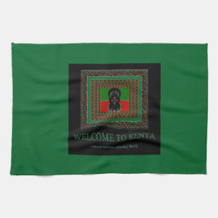 Willkommen bei Magical Kenya: Hakuna Matata Geschirrtuch
