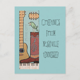 Willkommen bei Nashville Postcard 2 Postkarte