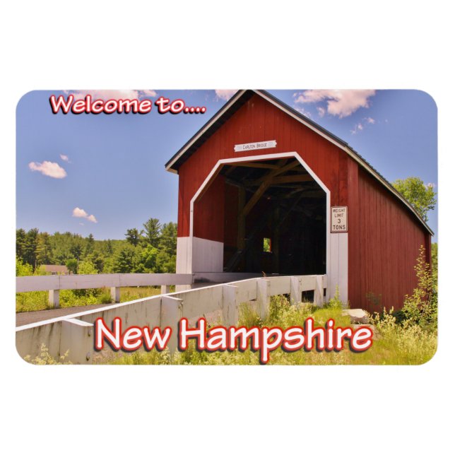 Willkommen bei...New Hampshire 4x6 Foto Magnet (Horizontal)