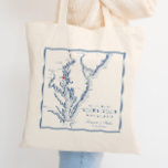 Willkommen bei North Beach Maryland Elegant Weddin Tragetasche<br><div class="desc">Feiern Sie Ihre Hochzeit in North Beach, Maryland mit unserer Gastgeschenk Hochzeit "Welcome to North Beach Maryland" mit einer eleganten marineblauen Karte. Diese Taschen eignen sich perfekt für Orte wie Herrington an der Bucht, Chesapeake Beach Resort & Wellness-Center und Running Hare Vineyard, die Ihren Hochzeitstag mit einer besonderen Touch bereichern....</div>