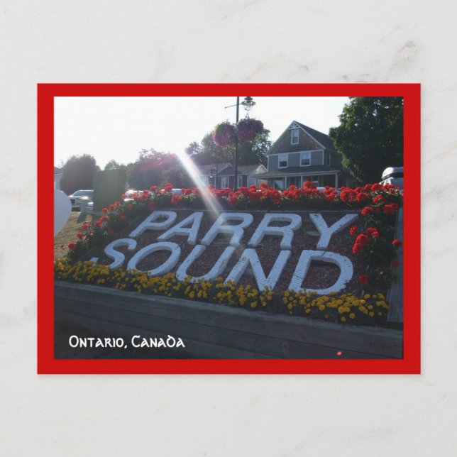 Willkommen bei Ontario, Canada-Parry Sound Postkarte (Vorderseite)