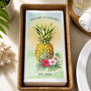 Willkommen bei Paradise Ananas-Papiertüchern Serviette