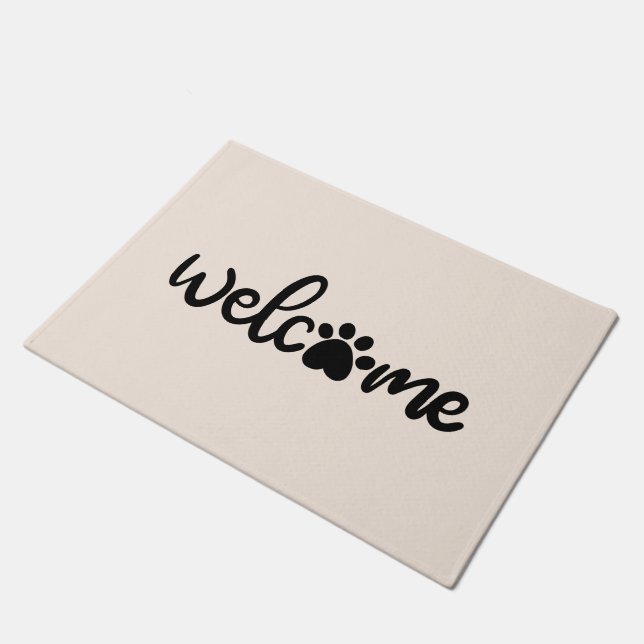 Willkommen bei Paw - Door Mat Fußmatte (Schrägansicht)