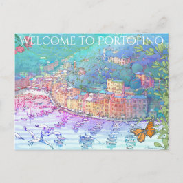 Willkommen bei Portofino Postkarte