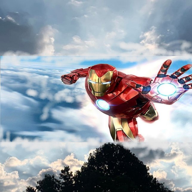 WILLKOMMEN BEI POTOMAC SR. HOCHSCHULKLASSE VON "19 QUADRATISCHER AUFKLEBER (Have no fear!  Iron Man is Here!)