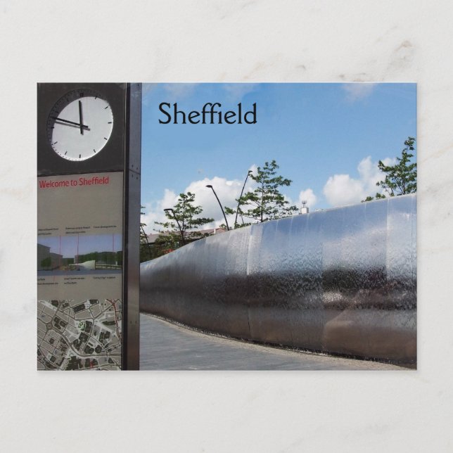 Willkommen bei Sheffield Postkarte (Vorderseite)