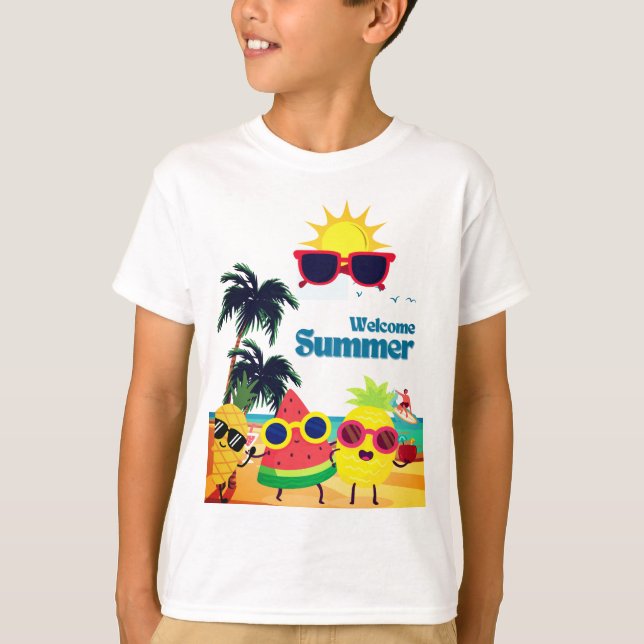 Willkommen bei Sommer-Designs T-Shirt (Vorderseite)