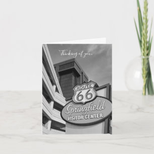 Willkommen bei Springfield Graustufen Denken Sie a Karte