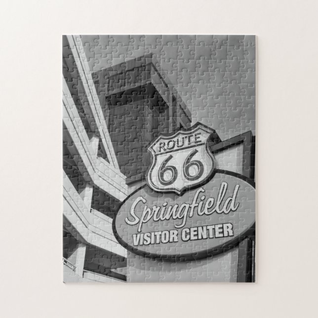 Willkommen bei Springfield Grayscale Puzzle (Vertikal)