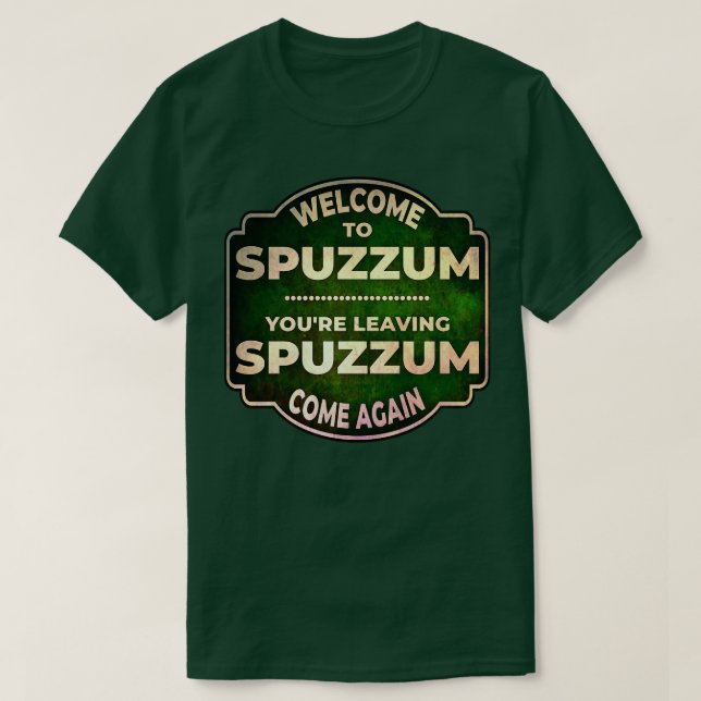 Willkommen bei SPUZZUM BC T-Shirt (Design vorne)