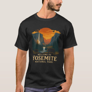 Willkommen bei Stickerei Yosemite National USA  T-Shirt
