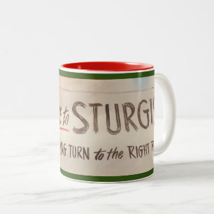Willkommen bei Sturgis Zweifarbige Tasse