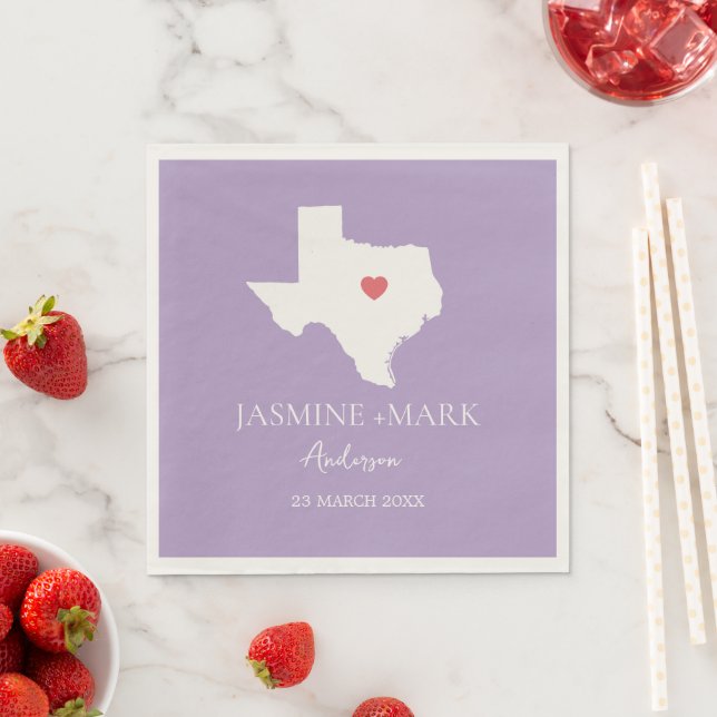 Willkommen bei Texas Wedding Party Custom  Serviette (Beispiel)