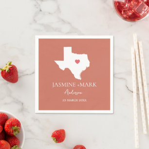 Willkommen bei Texas Wedding Party Custom Serviette